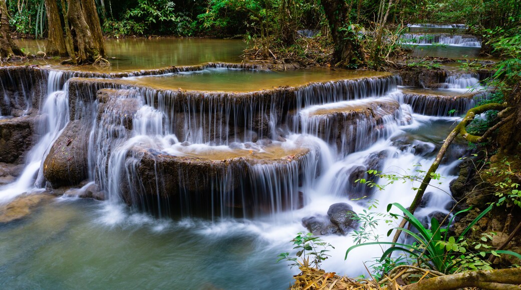 Huay Mae Khamin Waterfall (Srinakarin Dam National Park) Tha Kradan Si Sawat Kanchanaburi Thailand