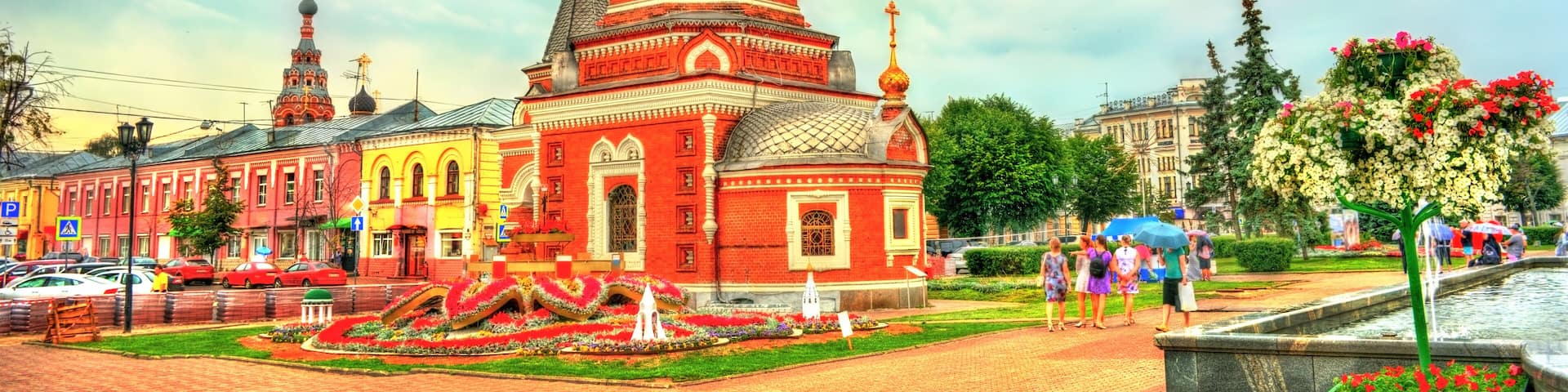 Chapel of Alexander Nevsky in the city centre of Yaroslavl, Russia