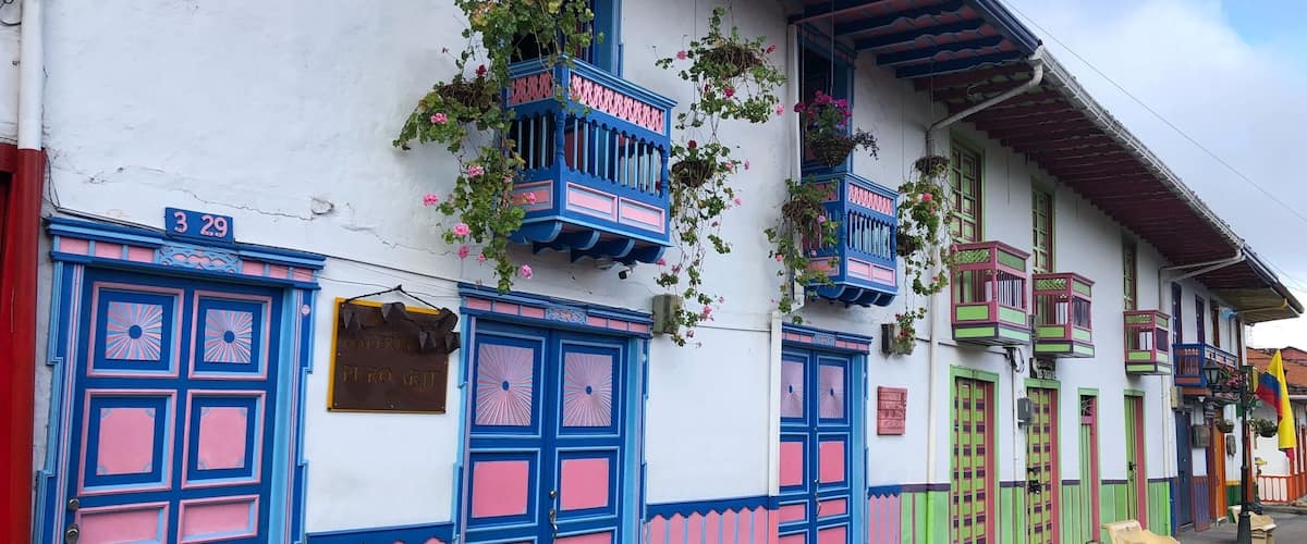 Pretty town in Colombia