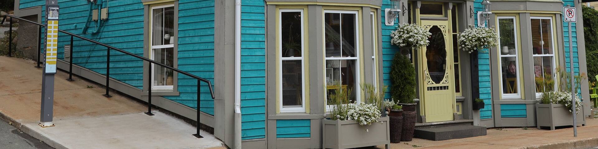 Lunenburg's colorful homes in Nova Scotia