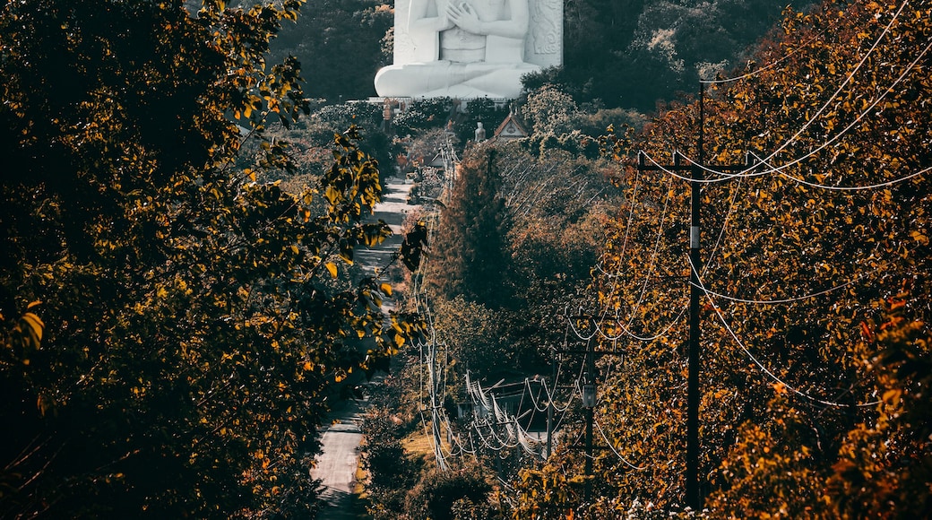Temple Wat Tham Phrathat Khao Prang at Nikhom Lamnarai, Chai Badan District, Lopburi Province, Thailand. 01-30-2022