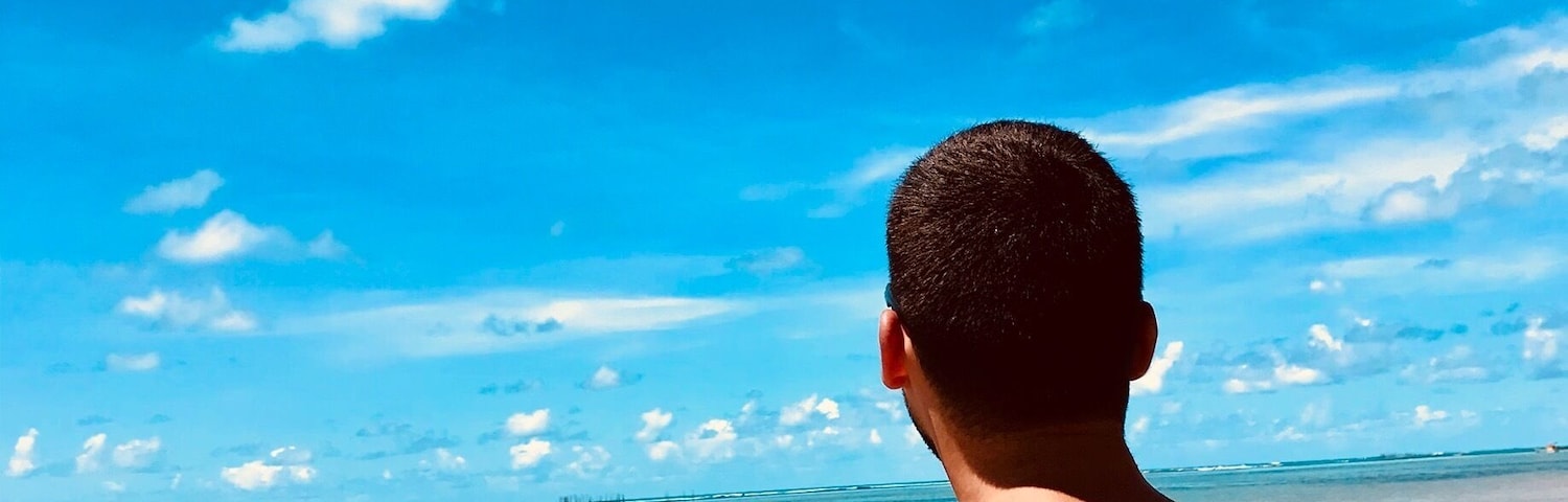 Urban beach with calm water and cheap snack options.