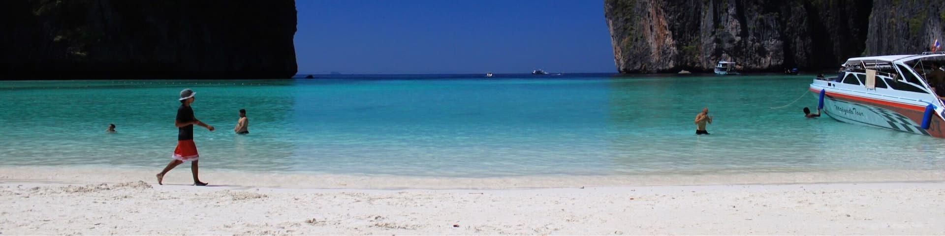 The beautiful Maya Bay at Phi Phi Thailand.