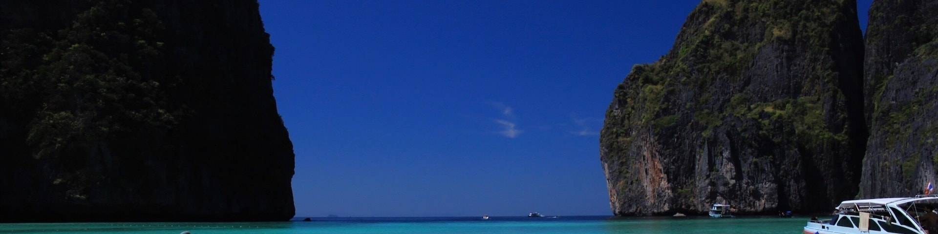 The beautiful Maya Bay at Phi Phi Thailand.