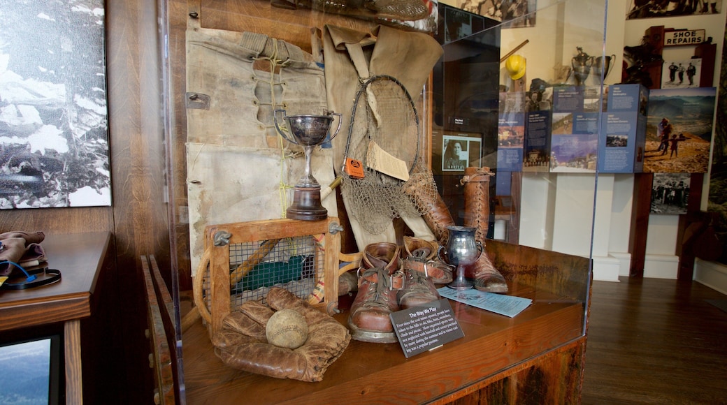 Fernie and District Museum featuring heritage elements and interior views