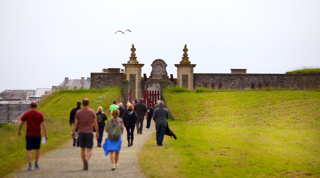 Fortress Louisbourg National Historic Site as well as a large group of people