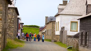 Fortress Louisbourg National Historic Site showing a small town or village, heritage architecture and street scenes