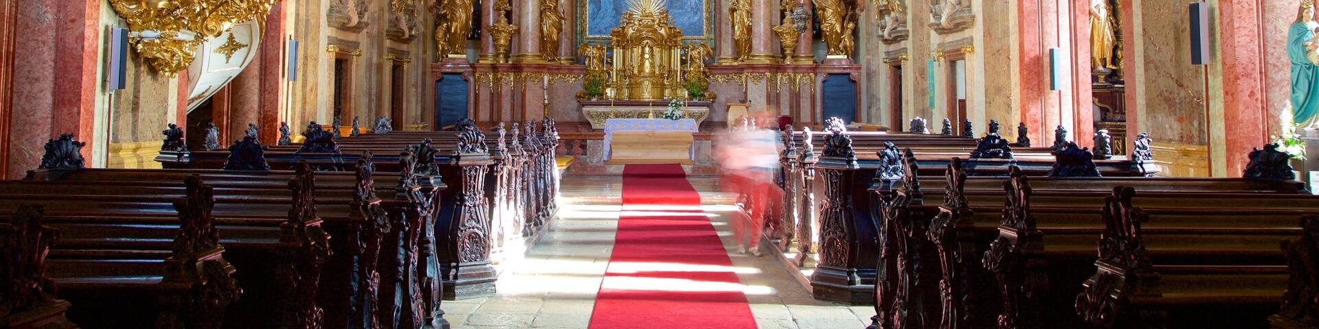 Gyor Benedictine Church showing interior views, religious aspects and a church or cathedral