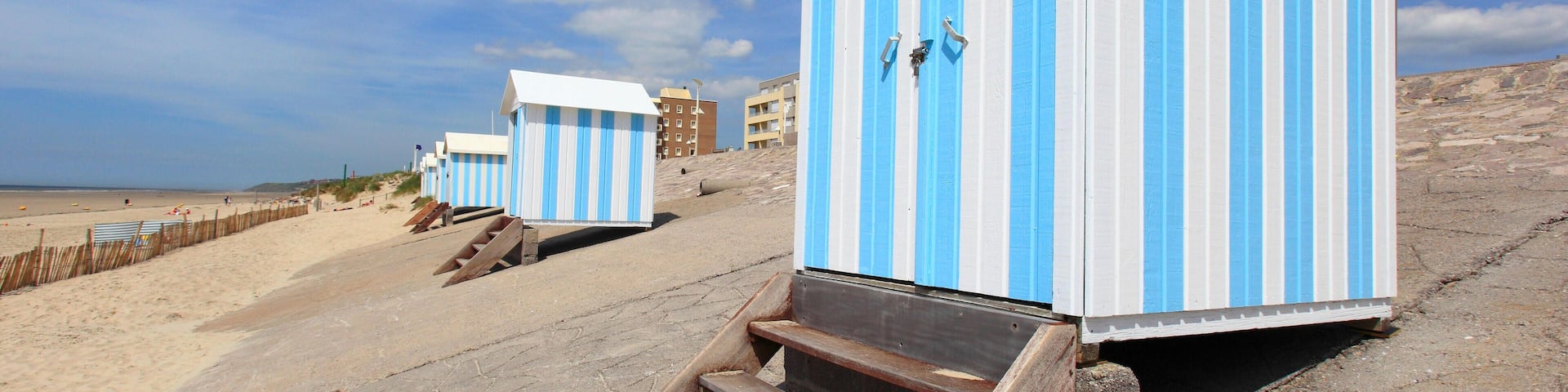 HK0HFK France, Northern France, Hardelot-Plage, beach cabins