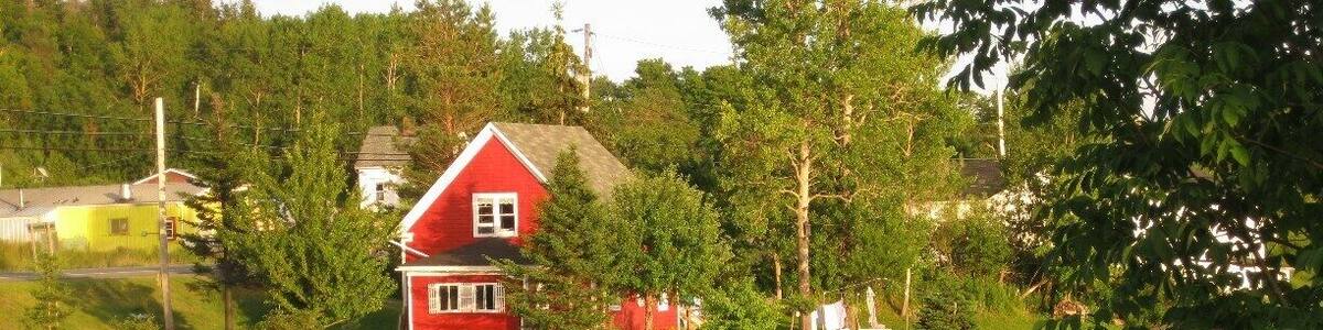 Right off the main highway, near the post office, sits this tranquil view. Just after taking this photo, two eagles landed close by to enjoy some delicacy they'd just captured.