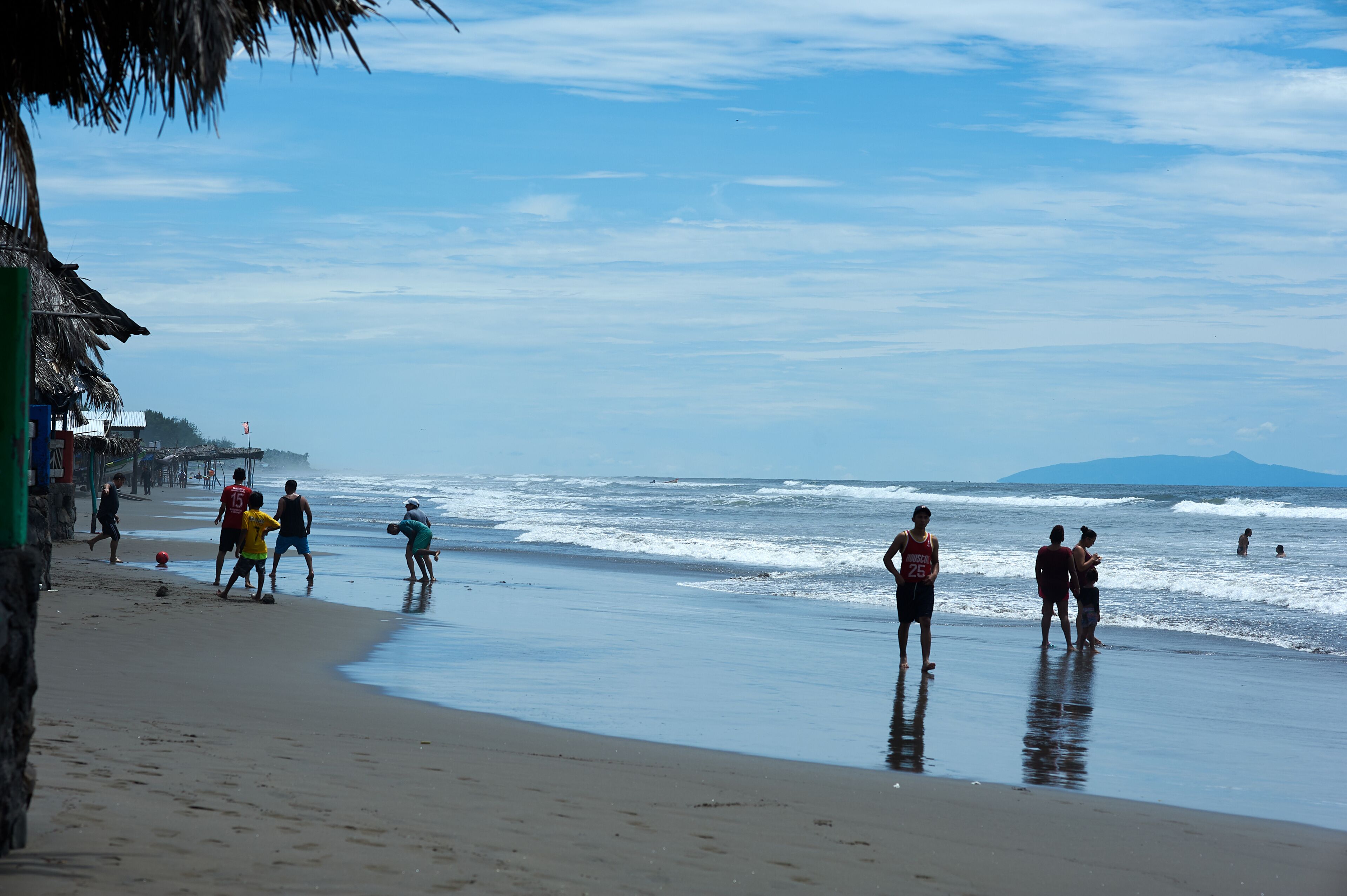 El Cuco Black Sand Beach, El Salvador