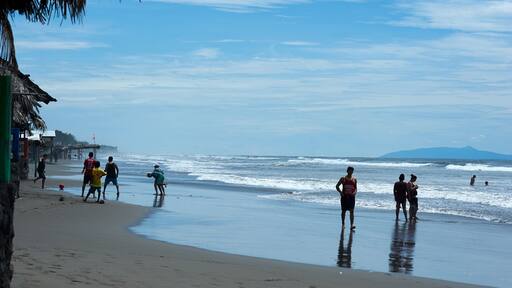El Cuco Black Sand Beach, El Salvador