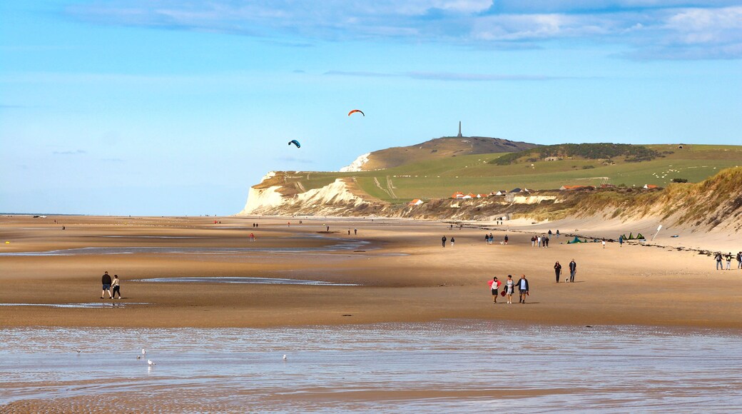 Cap Blanc-Nez vu de la plage de Wissant, Pas-de-Calais - France