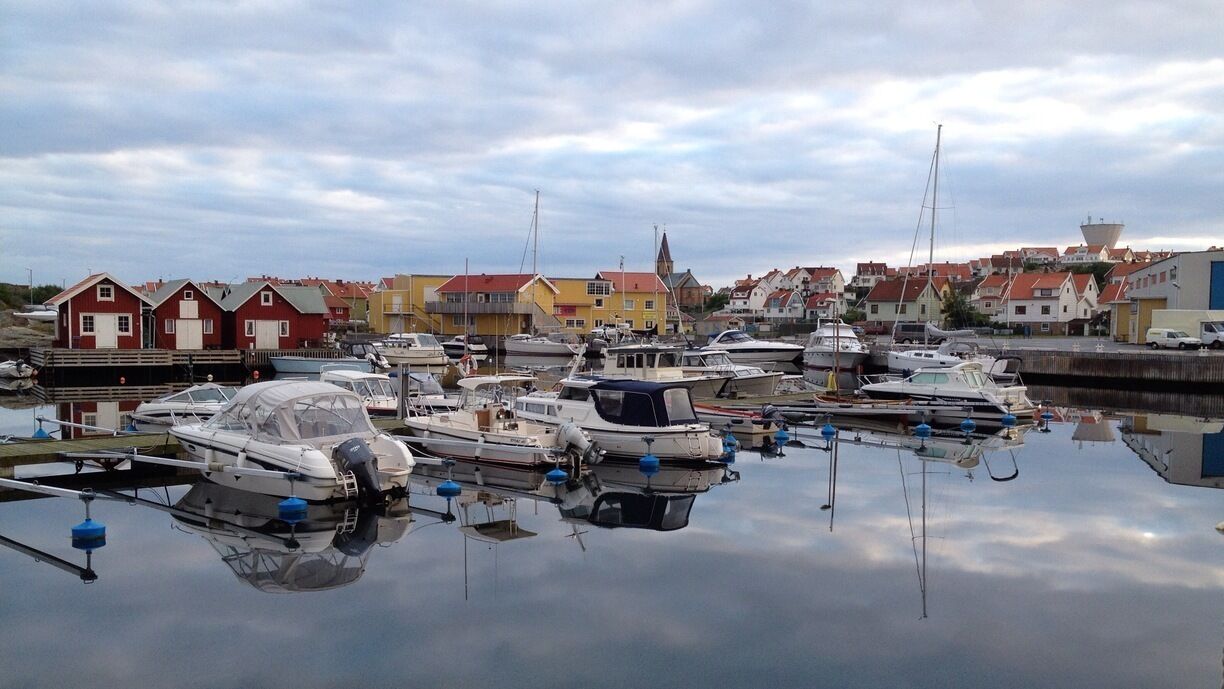 Beautiful village on the west coast of Sweden. Popular in summer.