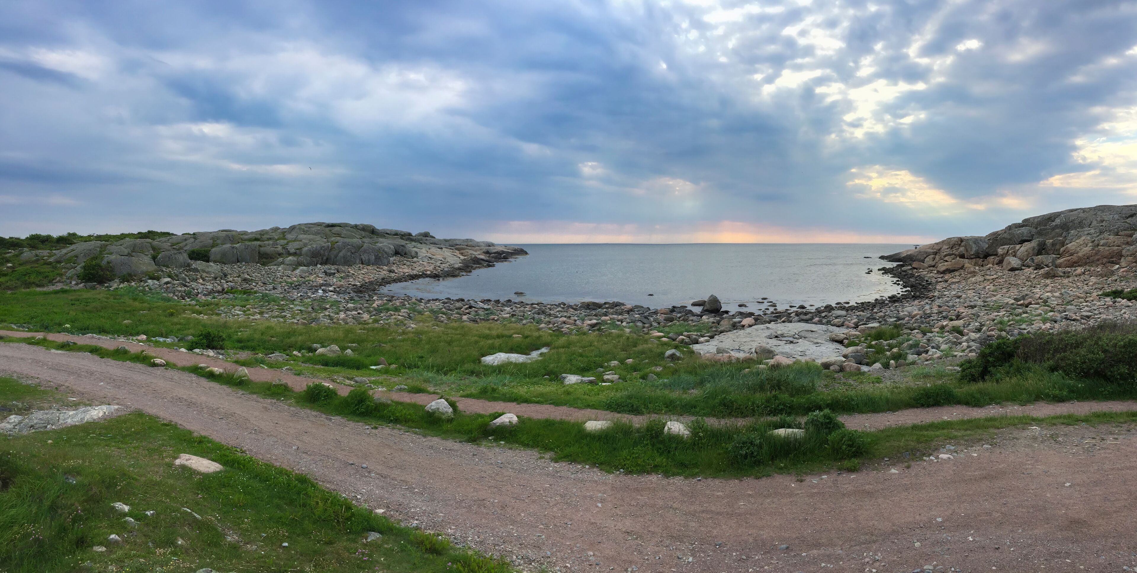 Picturesque rocky Swedish sea coast
