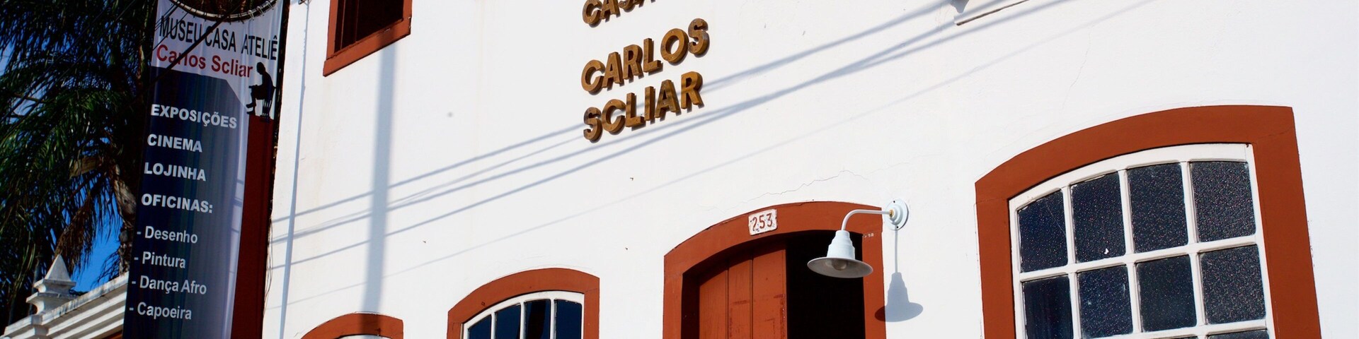 Casa-Ateliê Carlos Scliar caracterizando sinalização