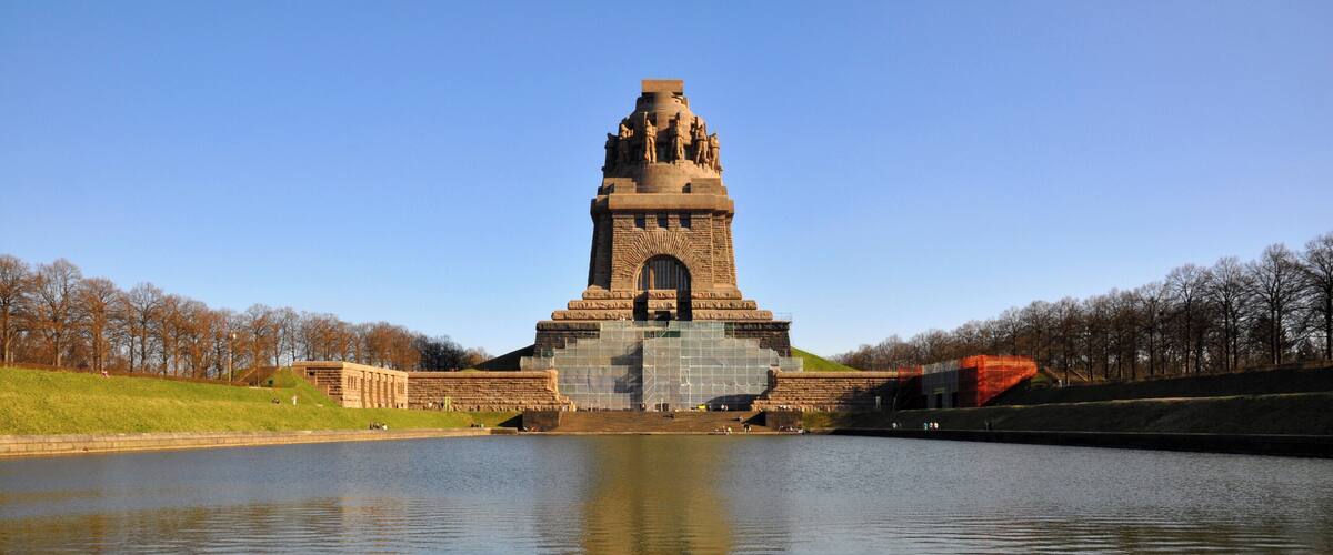 the Monument to the Battle of the Nations in Leipzig at day