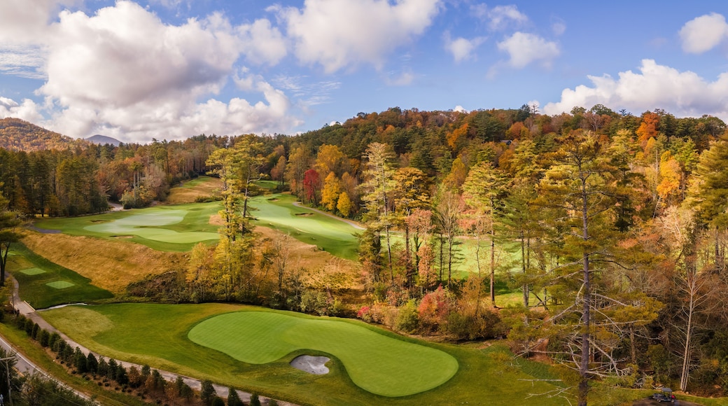 Mountain Golf course in Autumn near Cashiers - North Carolina