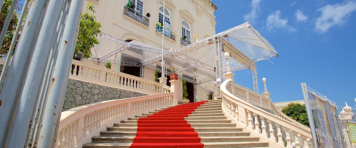 Maceio Metropolitan Cathedral which includes a church or cathedral, religious elements and heritage elements