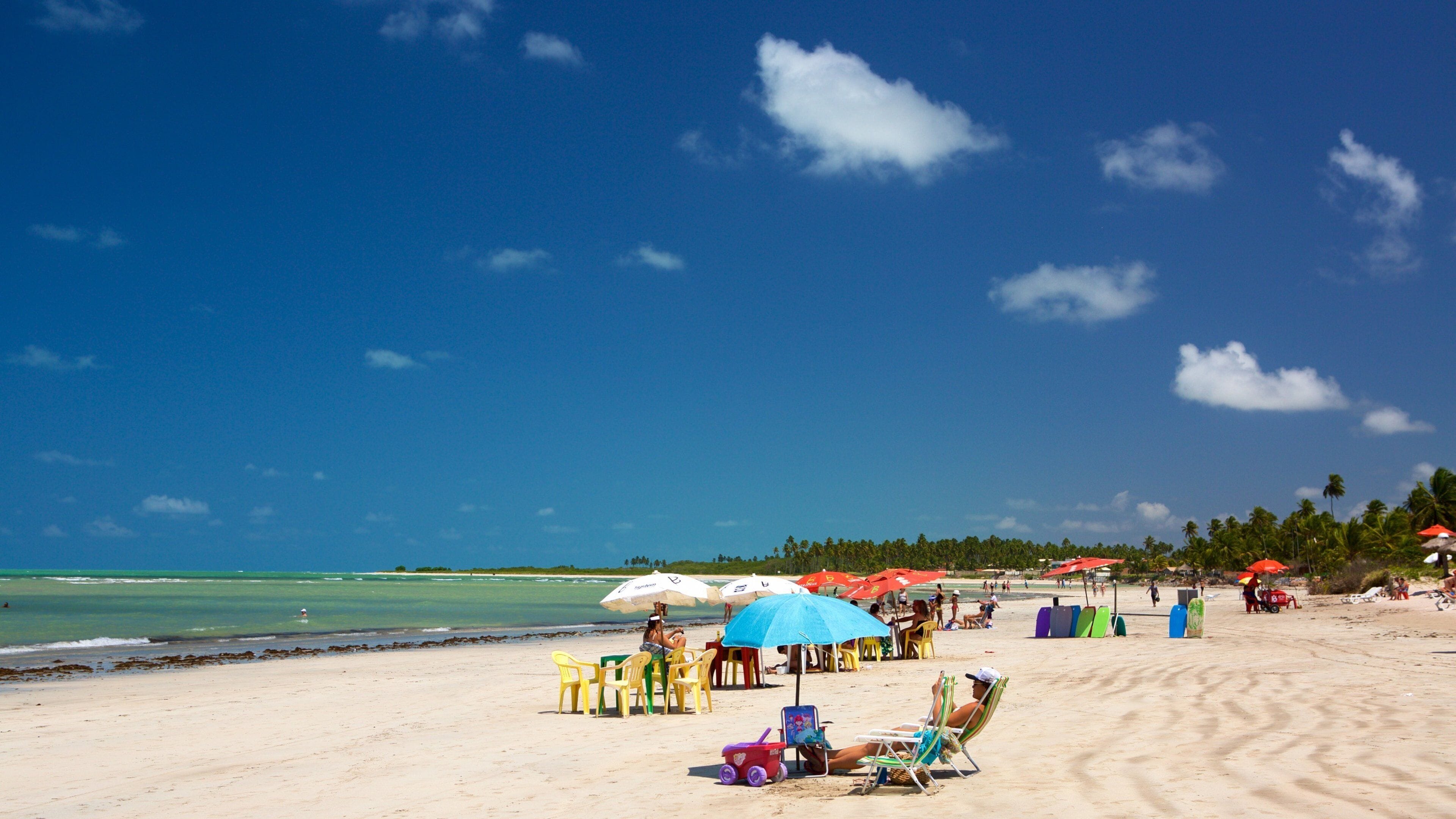 Paripueira Beach which includes a beach, tropical scenes and general coastal views