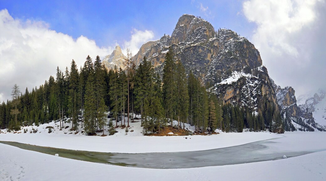 Northern Tip of Lake Braies - Braies , Bozen, Italy