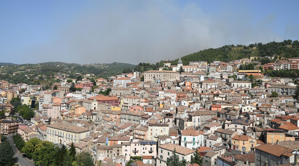 Panoramic view of Acri, a medieval village in the Calabria region of Italy.