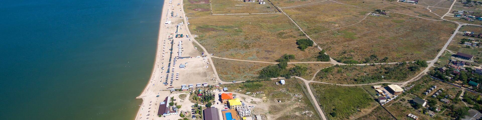 Aerial view of the Yeysk city. Russia