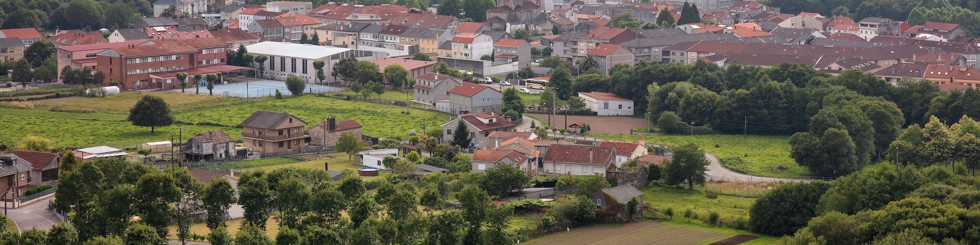 Cuntis village in Galicia, Spain
