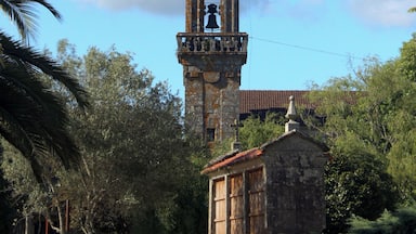 Church of Santa María de Baños, in Cuntis, Galicia, Spain.