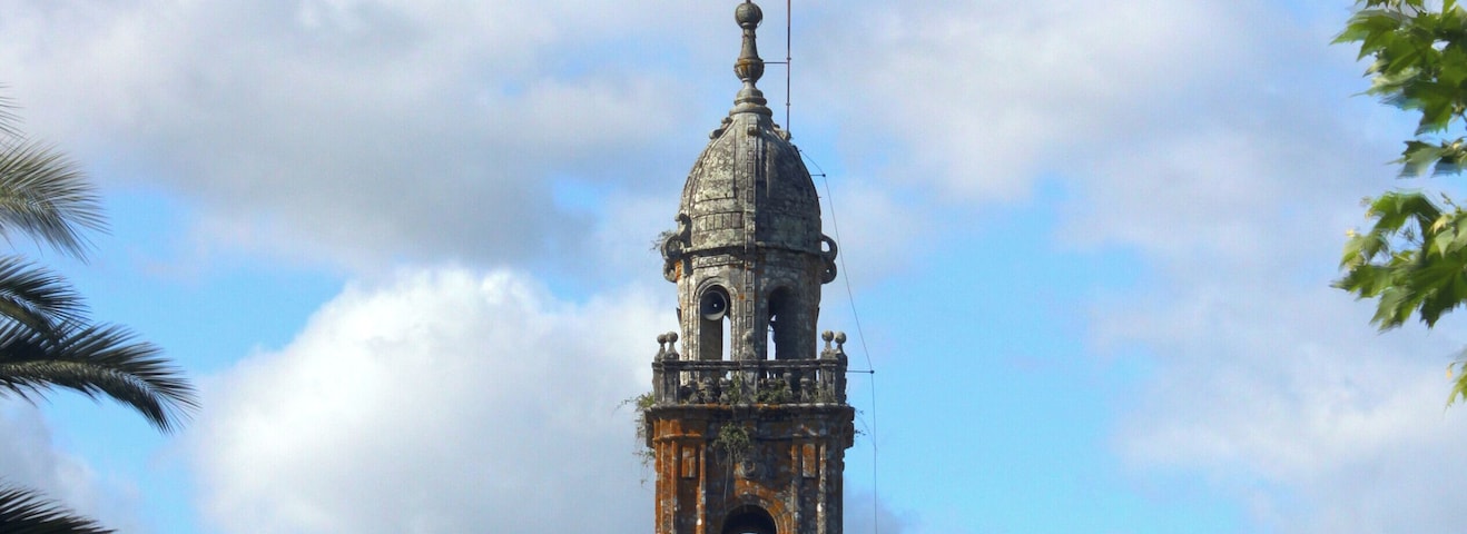 Church of Santa María de Baños, in Cuntis, Galicia, Spain.