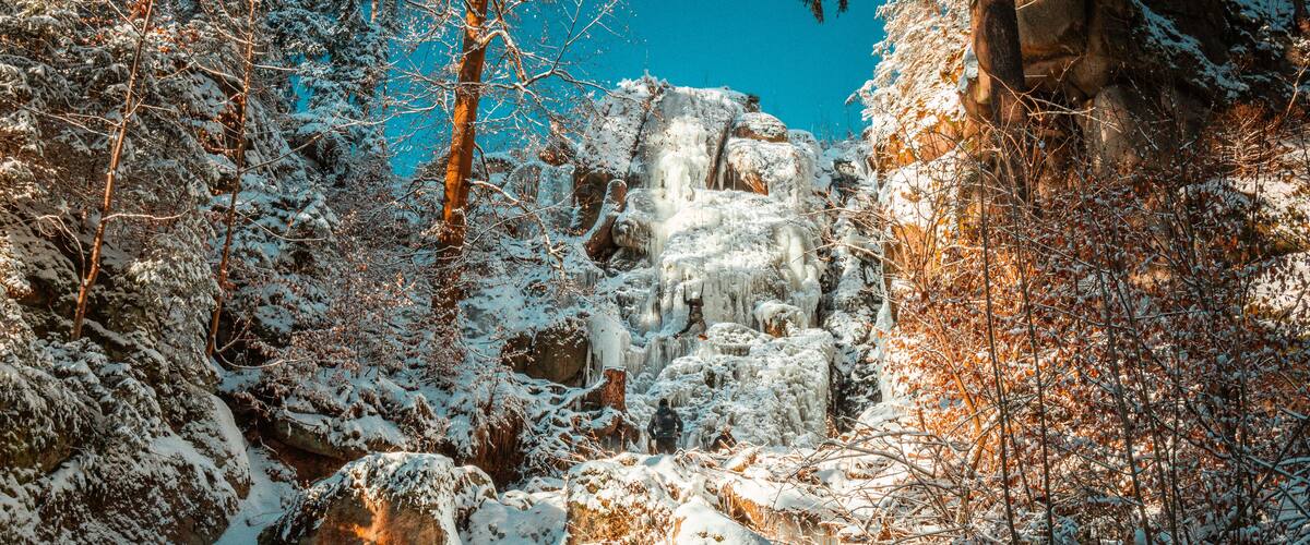 Blauenthaler Wasserfall bei Eibenstock im Erzgebirge