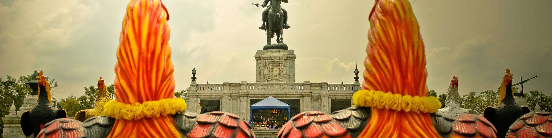 Equestrian statue of King Naresuan,Thailand