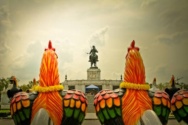 Equestrian statue of King Naresuan,Thailand