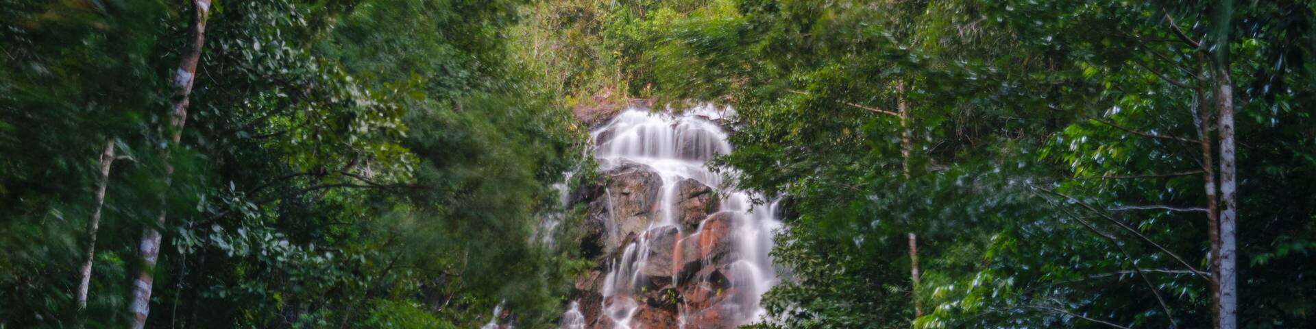 The Huge Phaeng Waterfall Koh Phangan Thailand Surat thani