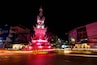 Clock tower light up, Chiang Rai