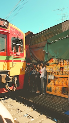 Got the chance to be near with the train coach!