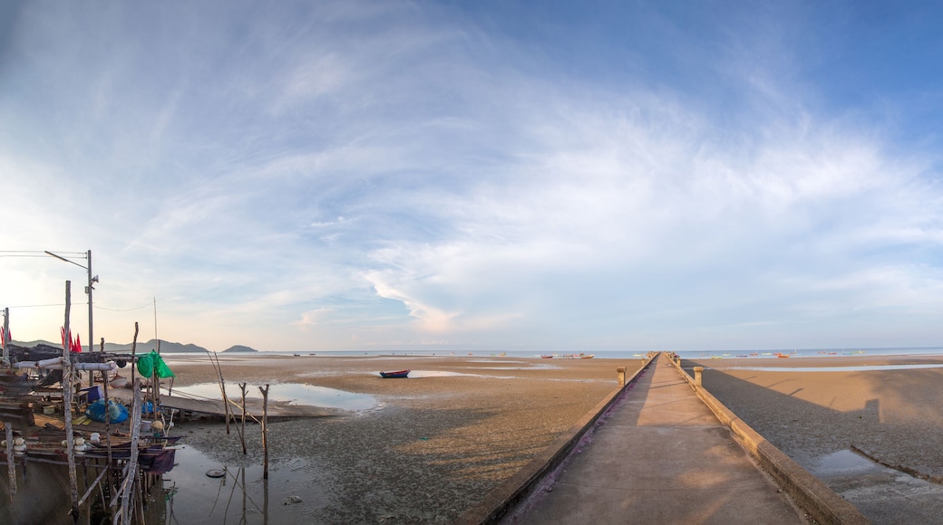 Fishing pier or Boat bridge panorama