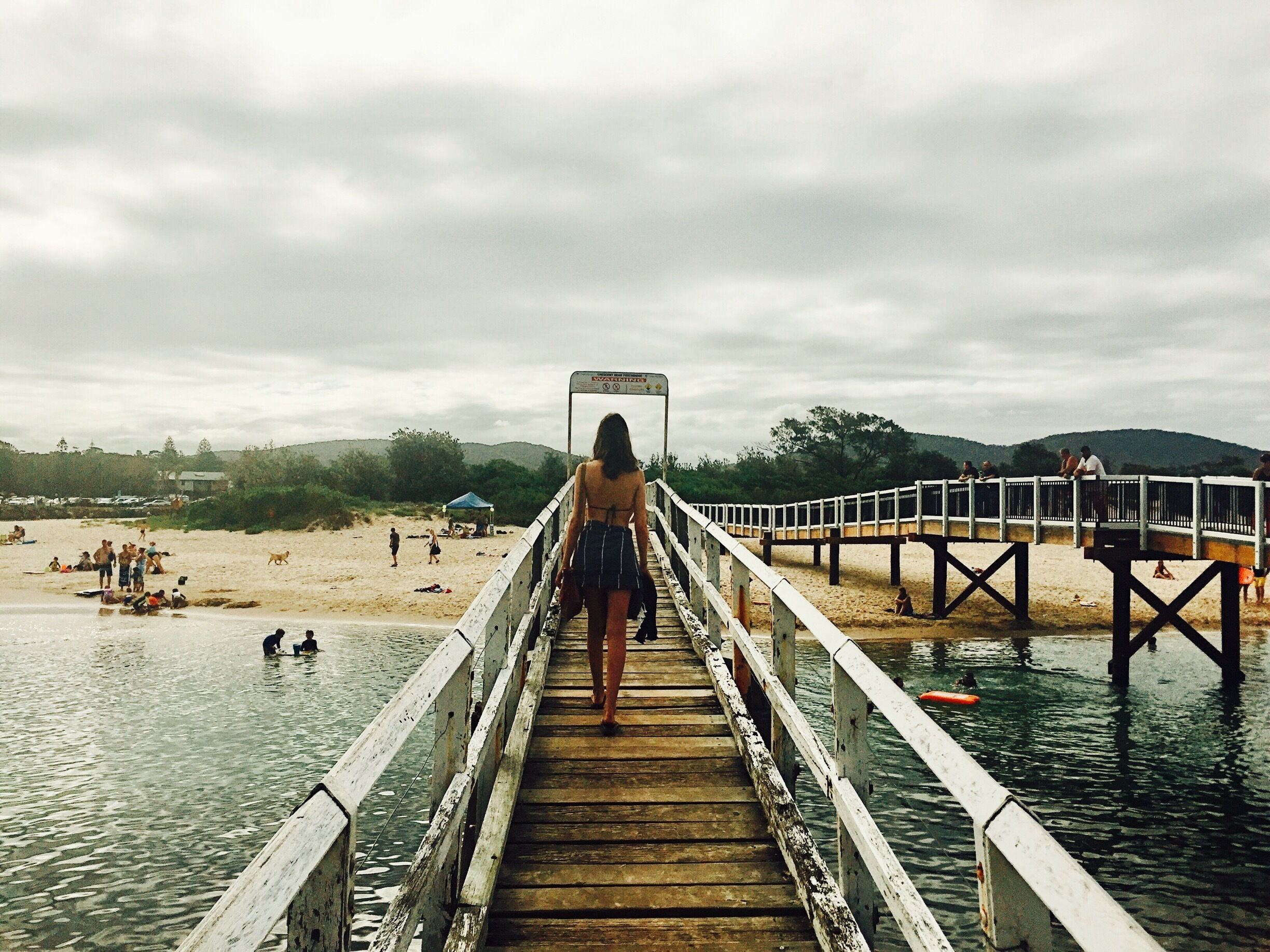 The beach at crescent head gave me a moody entrance. This beautiful beach separates a lagoon on one side, and the wild ocean on the other. Spot kangaroos and have a swim with the fish in the lagoon. Even on overcast days like this the water is warm! #australia #beachbound