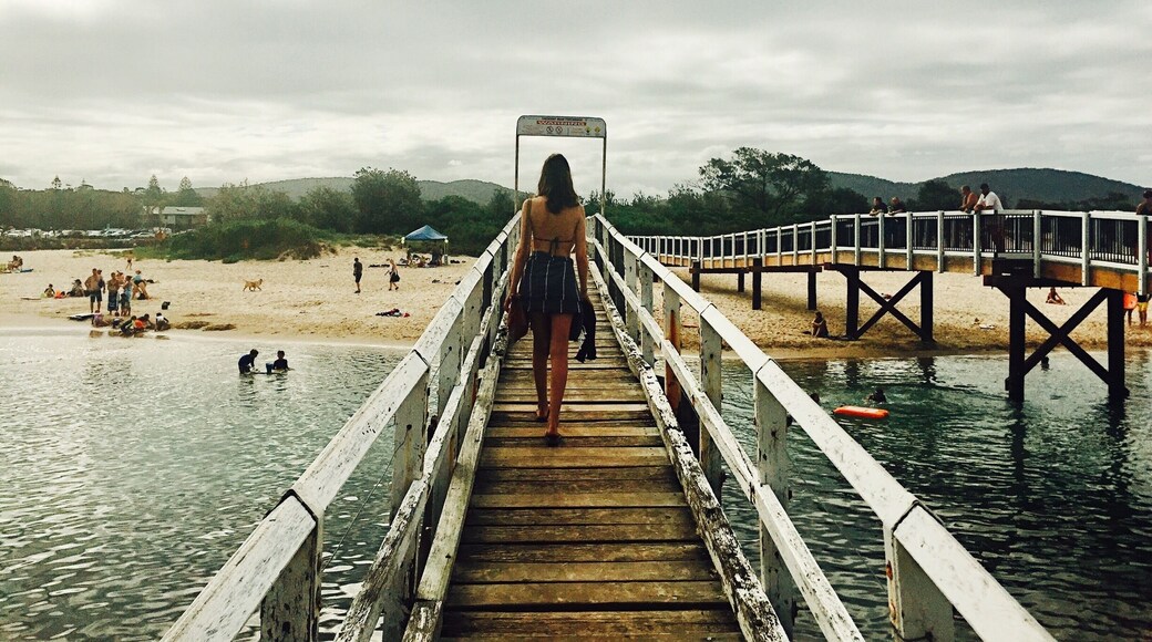 The beach at crescent head gave me a moody entrance. This beautiful beach separates a lagoon on one side, and the wild ocean on the other. Spot kangaroos and have a swim with the fish in the lagoon. Even on overcast days like this the water is warm! #australia #beachbound
