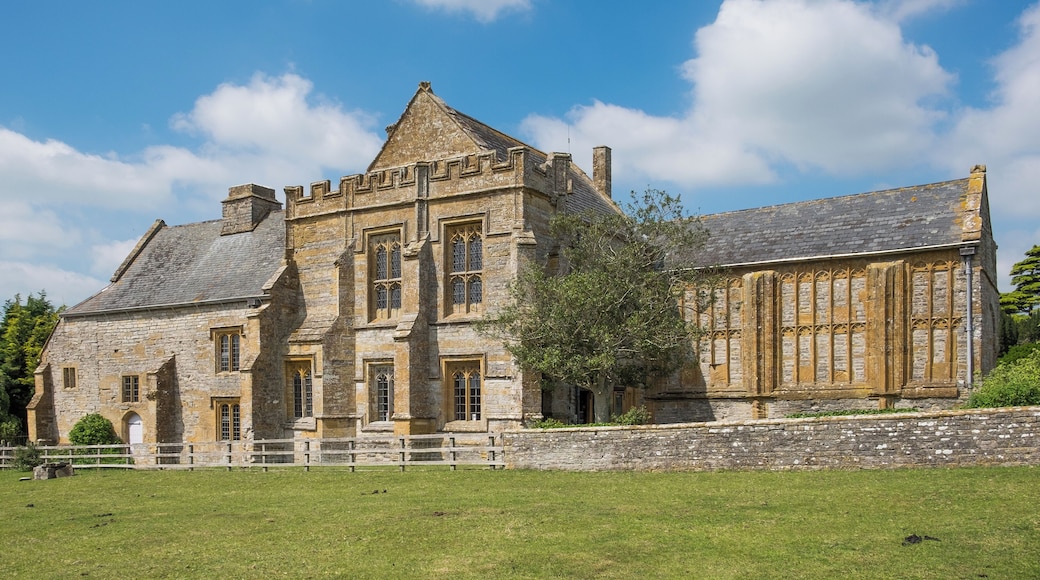 The Abbot's House at Muchelney Abbey, Somerset. The Abbot's house, built in the 14th and 15th century, is a grade 1 listed building in England.