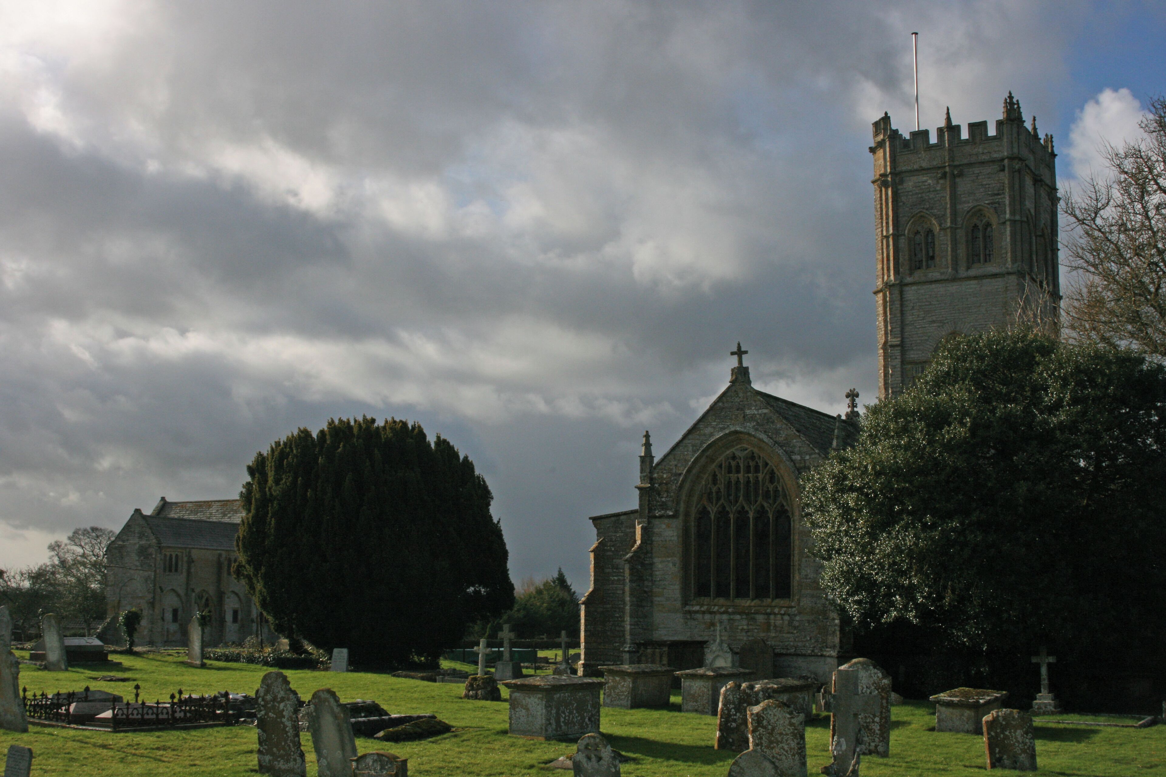 Muchelney Abbey and church