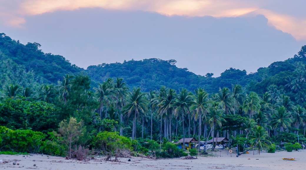 Beach and clouds at Casiguran, Aurora, Philippines