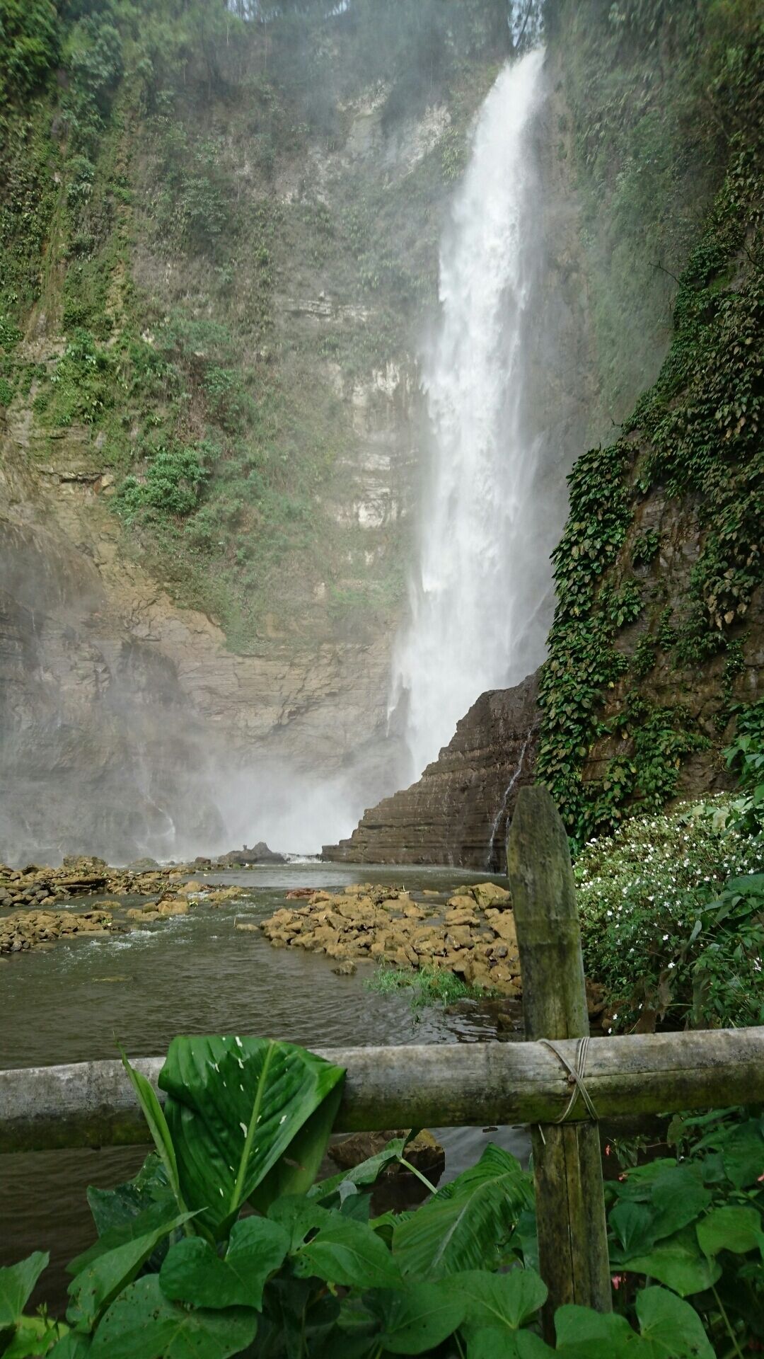 One of the seven falls. This can be seen when you ride the zipline.