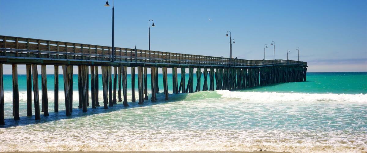 Cayucos State Beach featuring a beach