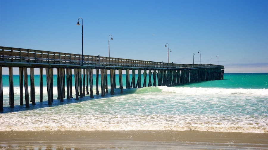Cayucos State Beach featuring a beach