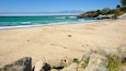 Cayucos State Beach showing a sandy beach