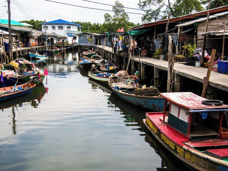 The floating village of Mai Rut in Thailand is one of the coolest places we've ever been. On the south coast, near the Cambodian border, this whole town is built on stilts and wooden walkways – and you'll hardly see another tourist there. Definitely worth a visit.