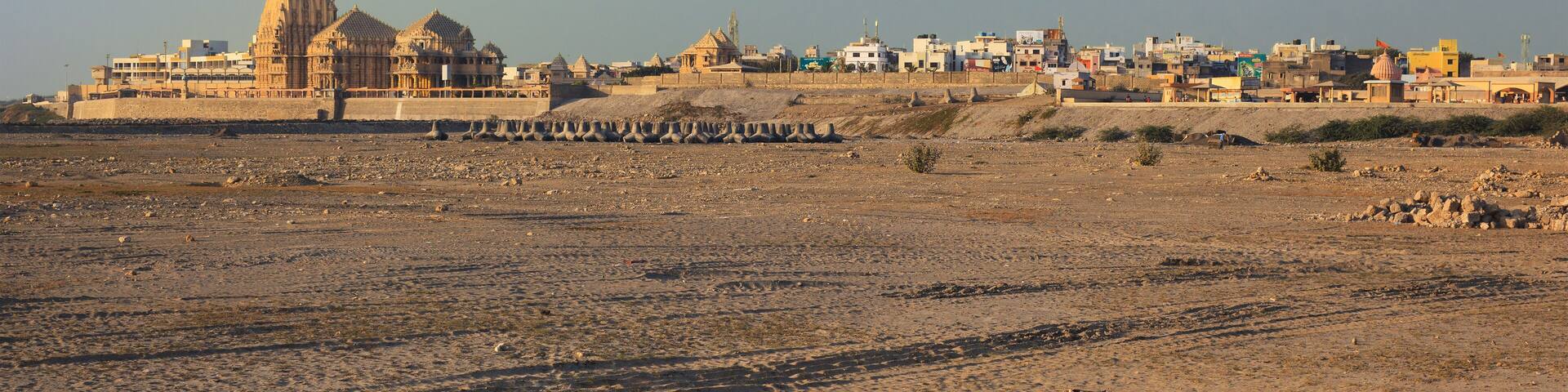 Somnath Temple at sunset. Somnath, Gujarat, India