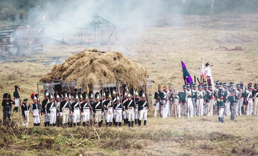 Each year, Borodino holds a reconstruction of the Battle of Borodino from the Napoleonic Wars, which saw Napoleon invade Russia.