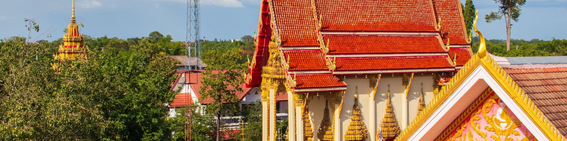 Ancient historical Wat Prachapithak Buddhist temple in Warin Chamrap, Ubon Ratchathani, Thailand